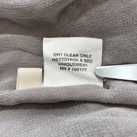 ULLA JOHNSON Anika Smocked Drop Waist Gray Silk Semi Sheer Mini Dress REVOLVE - Picture 13 of 13